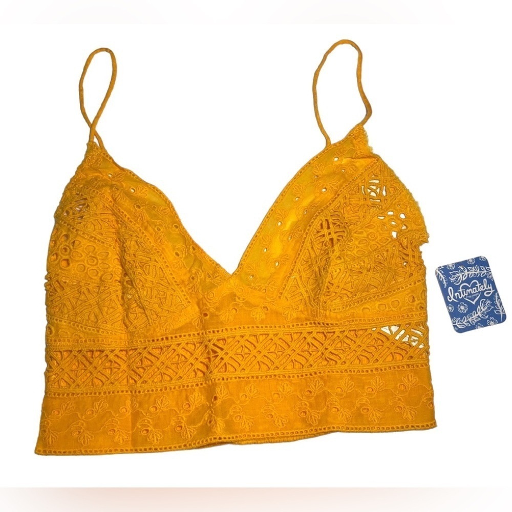Free People Carina mango color Bralette size XS NWT